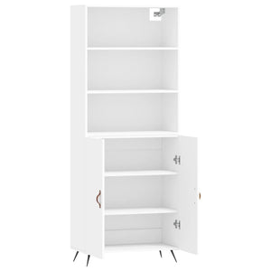 vidaXL Highboard White 69.5x34x180 cm Engineered Wood