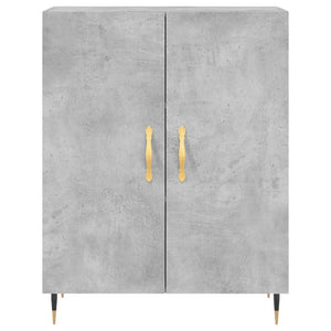 vidaXL Highboard Concrete Grey 69.5x34x180 cm Engineered Wood