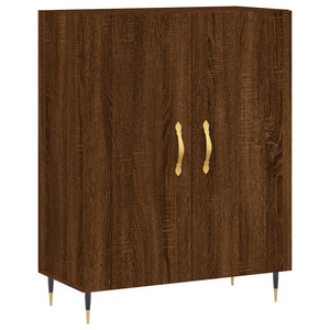 vidaXL Highboard Brown Oak 69.5x34x180 cm Engineered Wood