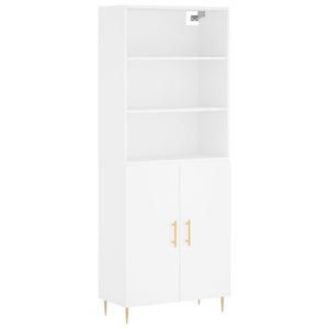 vidaXL Highboard White 69.5x34x180 cm Engineered Wood