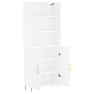 vidaXL Highboard White 69.5x34x180 cm Engineered Wood