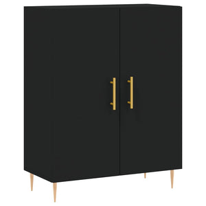 vidaXL Highboard Black 69.5x34x180 cm Engineered Wood