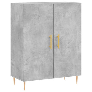 vidaXL Highboard Concrete Grey 69.5x34x180 cm Engineered Wood