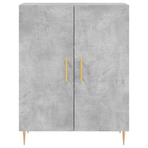 vidaXL Highboard Concrete Grey 69.5x34x180 cm Engineered Wood