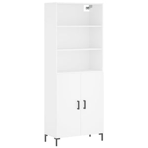 vidaXL Highboard White 69.5x34x180 cm Engineered Wood