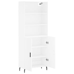 vidaXL Highboard White 69.5x34x180 cm Engineered Wood