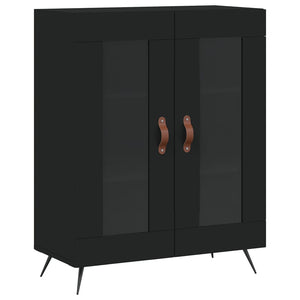 vidaXL Highboard Black 69.5x34x180 cm Engineered Wood