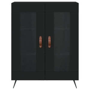 vidaXL Highboard Black 69.5x34x180 cm Engineered Wood