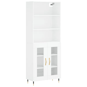 vidaXL Highboard White 69.5x34x180 cm Engineered Wood