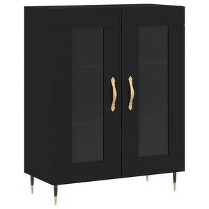 vidaXL Highboard Black 69.5x34x180 cm Engineered Wood