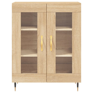 vidaXL Highboard Sonoma Oak 69.5x34x180 cm Engineered Wood