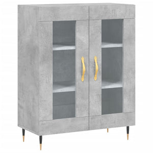 vidaXL Highboard Concrete Grey 69.5x34x180 cm Engineered Wood