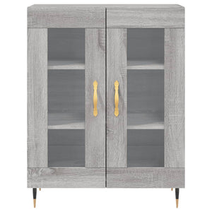 vidaXL Highboard Grey Sonoma 69.5x34x180 cm Engineered Wood