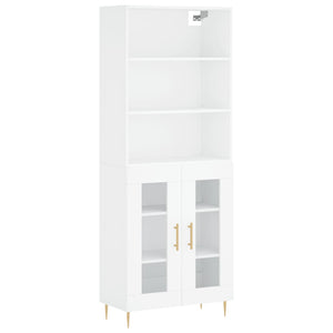 vidaXL Highboard White 69.5x34x180 cm Engineered Wood