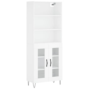 vidaXL Highboard White 69.5x34x180 cm Engineered Wood