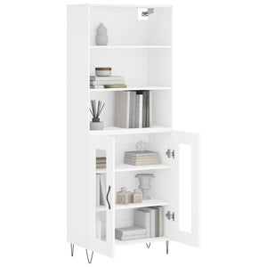 vidaXL Highboard White 69.5x34x180 cm Engineered Wood