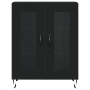 vidaXL Highboard Black 69.5x34x180 cm Engineered Wood