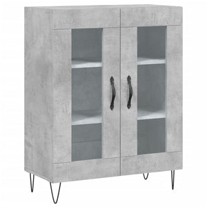 vidaXL Highboard Concrete Grey 69.5x34x180 cm Engineered Wood