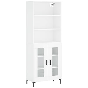 vidaXL Highboard White 69.5x34x180 cm Engineered Wood