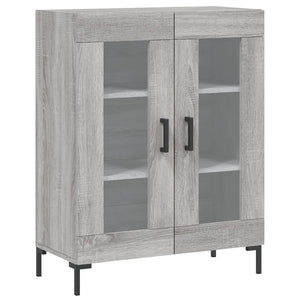 vidaXL Highboard Grey Sonoma 69.5x34x180 cm Engineered Wood