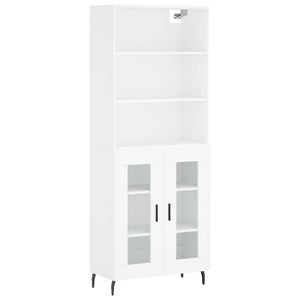 vidaXL Highboard White 69.5x34x180 cm Engineered Wood