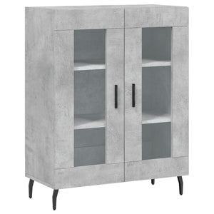 vidaXL Highboard Concrete Grey 69.5x34x180 cm Engineered Wood