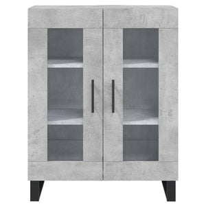 vidaXL Highboard Concrete Grey 69.5x34x180 cm Engineered Wood