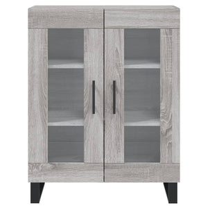 vidaXL Highboard Grey Sonoma 69.5x34x180 cm Engineered Wood