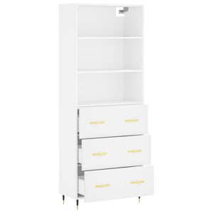 vidaXL Highboard White 69.5x34x180 cm Engineered Wood