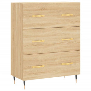 vidaXL Highboard Sonoma Oak 69.5x34x180 cm Engineered Wood