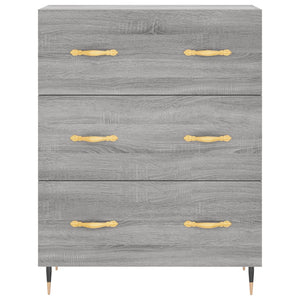 vidaXL Highboard Grey Sonoma 69.5x34x180 cm Engineered Wood