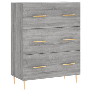 vidaXL Highboard Grey Sonoma 69.5x34x180 cm Engineered Wood