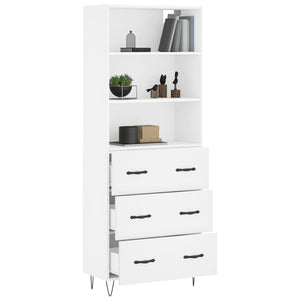 vidaXL Highboard White 69.5x34x180 cm Engineered Wood