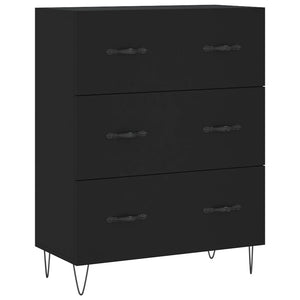 vidaXL Highboard Black 69.5x34x180 cm Engineered Wood