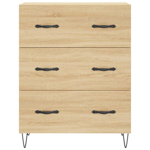 vidaXL Highboard Sonoma Oak 69.5x34x180 cm Engineered Wood