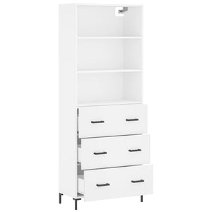 vidaXL Highboard White 69.5x34x180 cm Engineered Wood