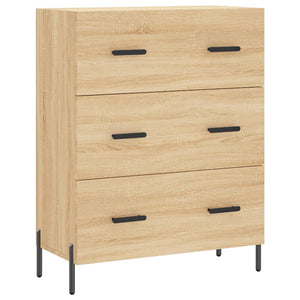 vidaXL Highboard Sonoma Oak 69.5x34x180 cm Engineered Wood