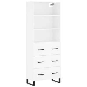 vidaXL Highboard White 69.5x34x180 cm Engineered Wood