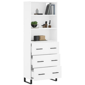 vidaXL Highboard White 69.5x34x180 cm Engineered Wood