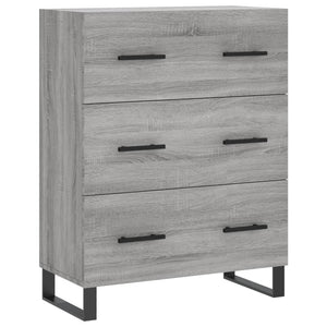 vidaXL Highboard Grey Sonoma 69.5x34x180 cm Engineered Wood