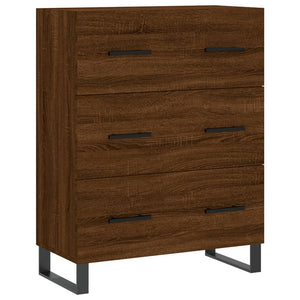 vidaXL Highboard Brown Oak 69.5x34x180 cm Engineered Wood