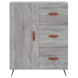 vidaXL Highboard Grey Sonoma 69.5x34x180 cm Engineered Wood