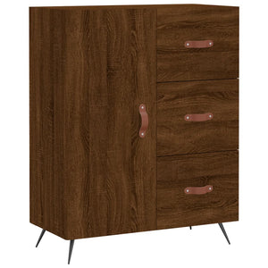 vidaXL Highboard Brown Oak 69.5x34x180 cm Engineered Wood