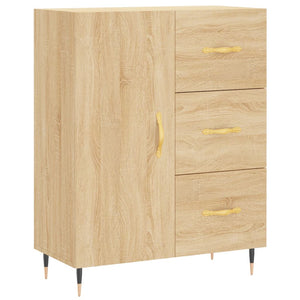 vidaXL Highboard Sonoma Oak 69.5x34x180 cm Engineered Wood