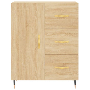 vidaXL Highboard Sonoma Oak 69.5x34x180 cm Engineered Wood