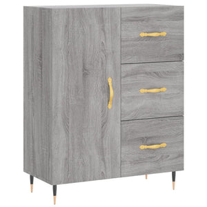 vidaXL Highboard Grey Sonoma 69.5x34x180 cm Engineered Wood