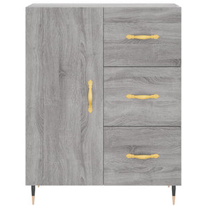 vidaXL Highboard Grey Sonoma 69.5x34x180 cm Engineered Wood