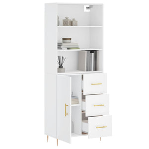 vidaXL Highboard White 69.5x34x180 cm Engineered Wood