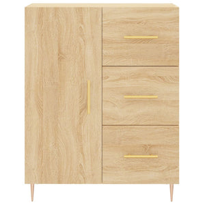 vidaXL Highboard Sonoma Oak 69.5x34x180 cm Engineered Wood