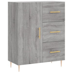 vidaXL Highboard Grey Sonoma 69.5x34x180 cm Engineered Wood